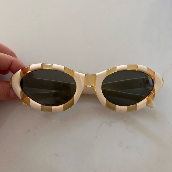 Trifari vintage RARE 1960's Op art sunglasses - Picture 2 of 9